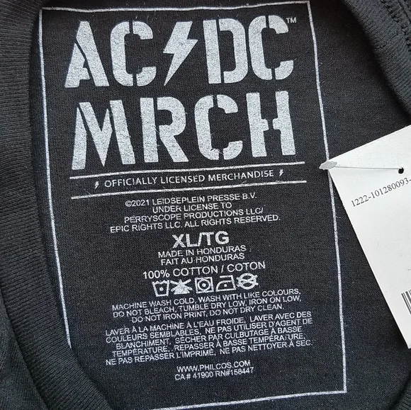 ACDC Official Merchandise Men's T-shirt  Photo by Jim Perry - Picture 5 of 5